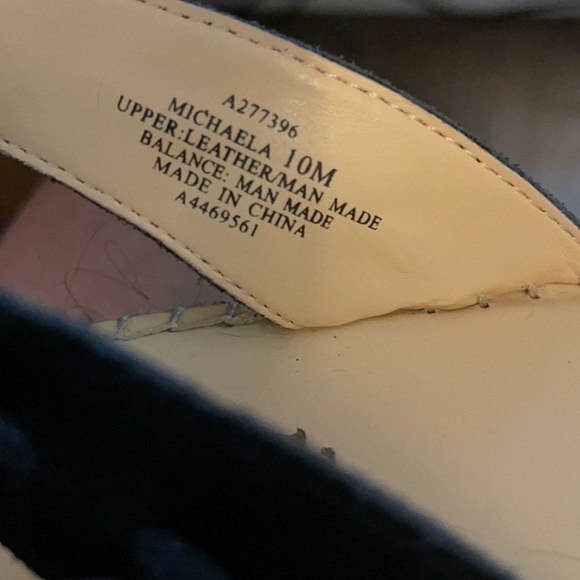 Suede Espadrilles w/ Coin Detail Michaela Black - Picture 4 of 5